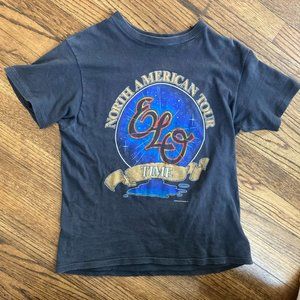 Vntg RARE ELO 1981 Time North American Tour Tee Shirt Electric Light Orchestra
